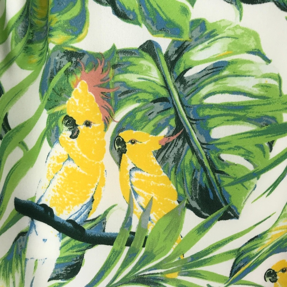June & Hudson Tropical Cropped Tank Top - Picture 2 of 8